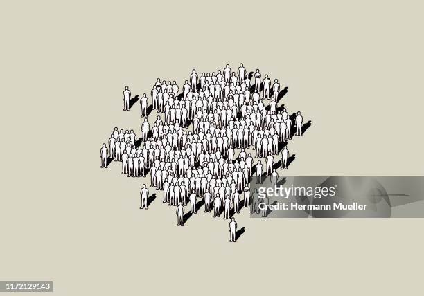 crowd of people - people coloured background stock illustrations
