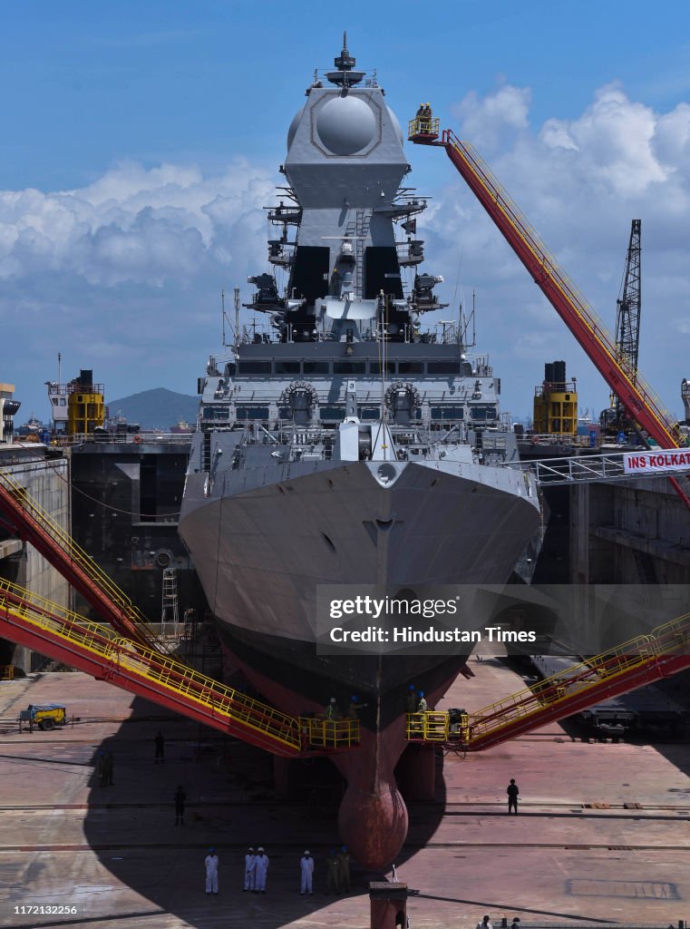 Ins Khanderi The inauguration of Aircraft Carrier Dry Dock, housed within the ...
