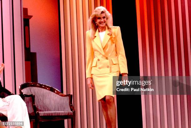 Ivana Trump appears as a guest at a remote taping of the Oprah Winfrey Show in New York City, New York, October 21, 1989.