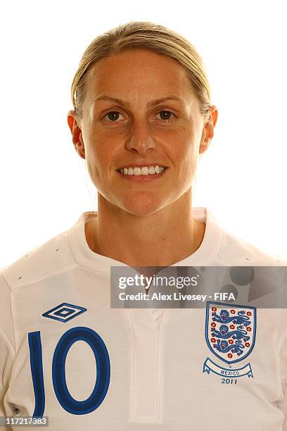 Kelly Smith of England during the FIFA portrait session on June 24, 2011 in Wolfsburg, Germany.