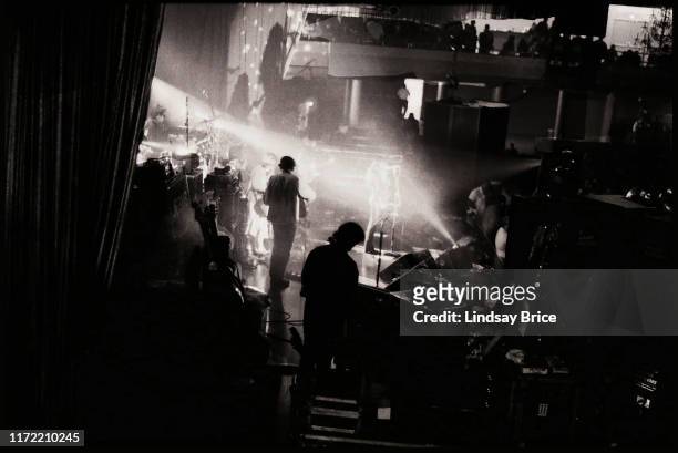 View from back of stage during Mazzy Star performance at the Hollywood Palladium on November 26, 1994 in Los Angeles.