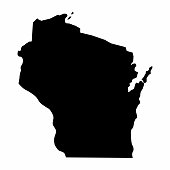 Wisconsin silhouette map