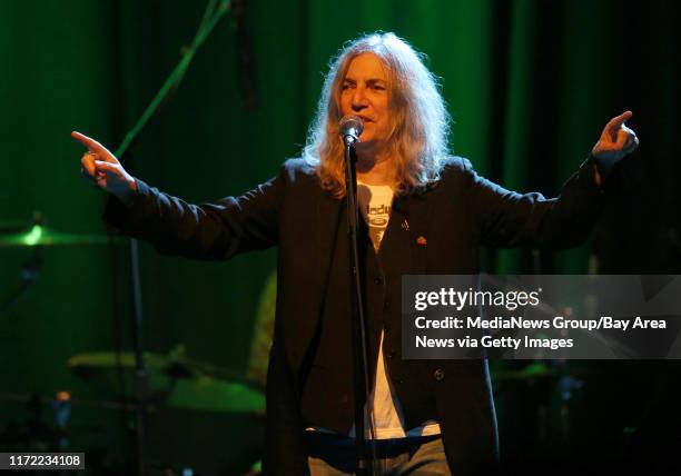 Patti Smith performs a sold-out show with her band at The Fillmore in San Francisco, Calif., on Wednesday, Jan. 21, 2015. Smith, also an artist and...