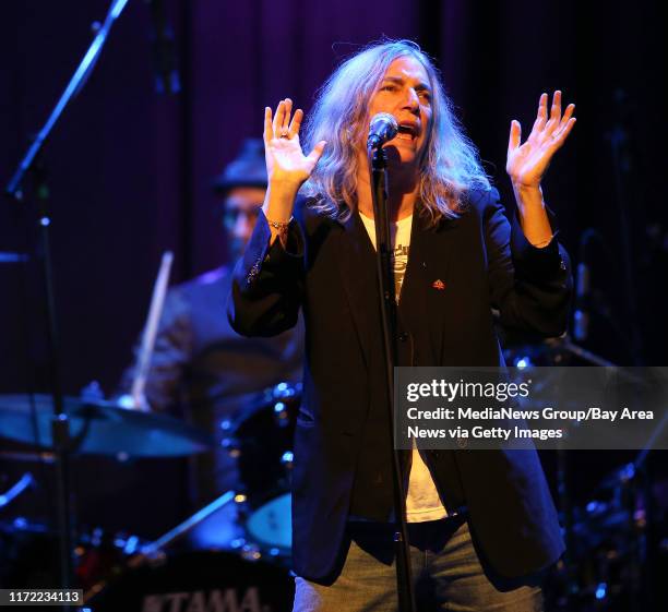 Patti Smith performs a sold-out show with her band at The Fillmore in San Francisco, Calif., on Wednesday, Jan. 21, 2015. Smith, also an artist and...