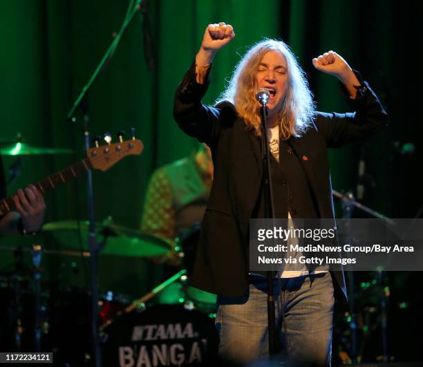 Patti Smith performs a sold-out show with her band at The Fillmore in San Francisco, Calif., on Wednesday, Jan. 21, 2015. Smith, also an artist and...