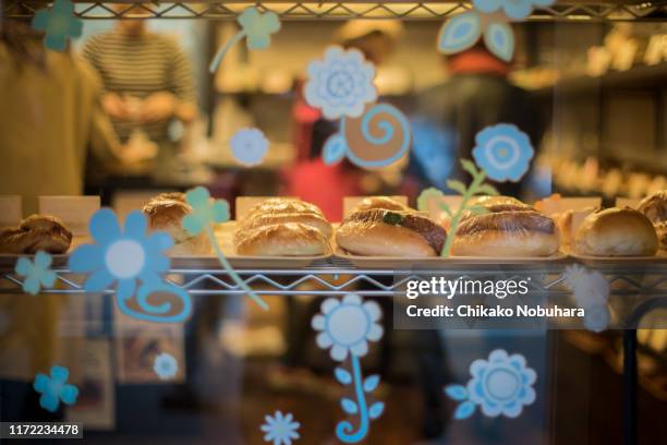 local bakery - bakery window stock pictures, royalty-free photos & images