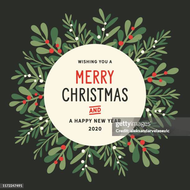 illustrazioni stock, clip art, cartoni animati e icone di tendenza di sfondo ghena di natale - christmas wreath