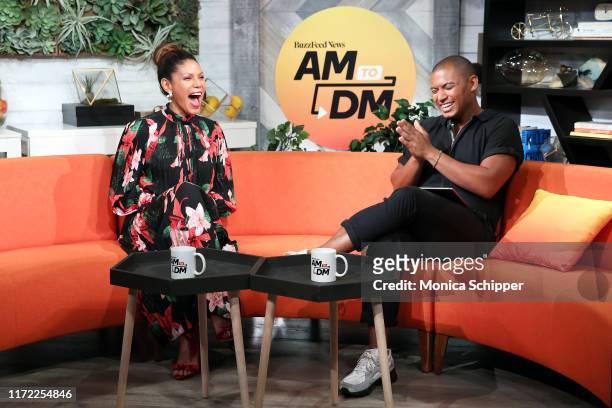 Merle Dandridge speaks with Zach Stafford when she visits BuzzFeed's "AM To DM" on September 04, 2019 in New York City.