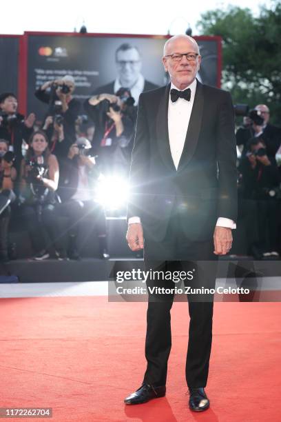 Pascal Greggory walks the red carpet ahead of the "Lan Xin Da Ju Yuan" screening during the 76th Venice Film Festival at Sala Grande on September 04,...