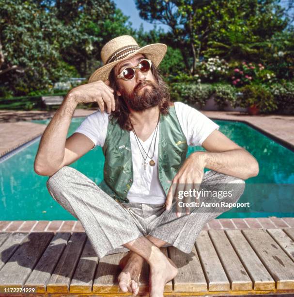 Drummer Mick Fleetwood poses in December 1984 in Los Angeles, California.