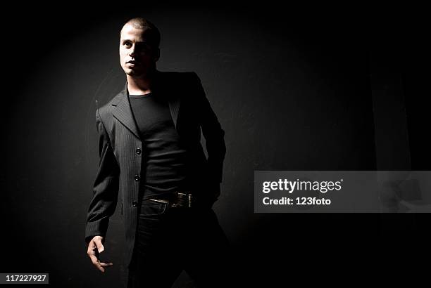 attractive man - studiofoto stock pictures, royalty-free photos & images