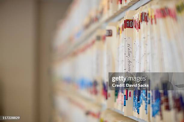 patient records, detail - filing cabinet stock pictures, royalty-free photos & images