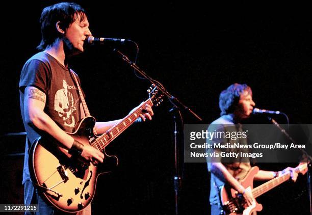 Elliott Smith and his band play at San Francisco's Filmore Theatre Monday, March 1, 1999.&#13;