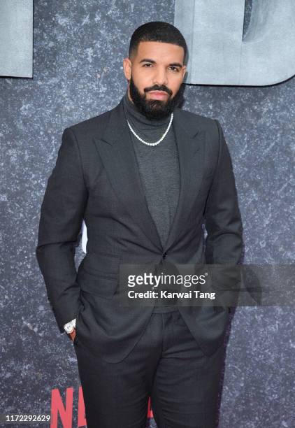 Drake attends the "Top Boy" UK Premiere at Hackney Picturehouse on September 04, 2019 in London, England.