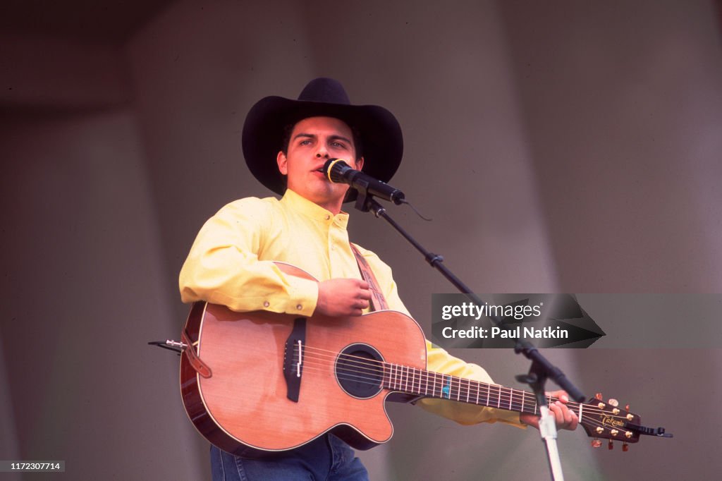 American country music singer Rick Trevino performs on stage at the ...