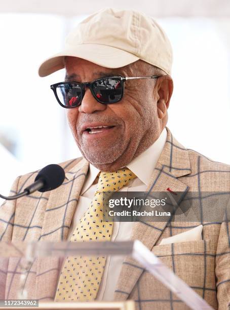 Berry Gordy attends the Jackie Wilson Honored With A Star On The Hollywood Walk Of Fame on September 04, 2019 in Hollywood, California.