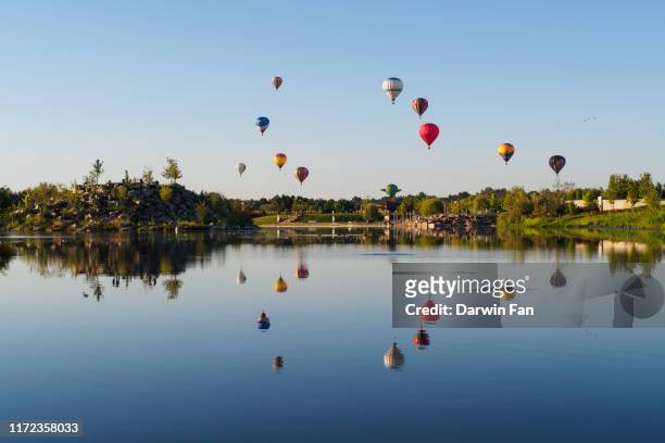 hot air balloons - boise - fotografias e filmes do acervo