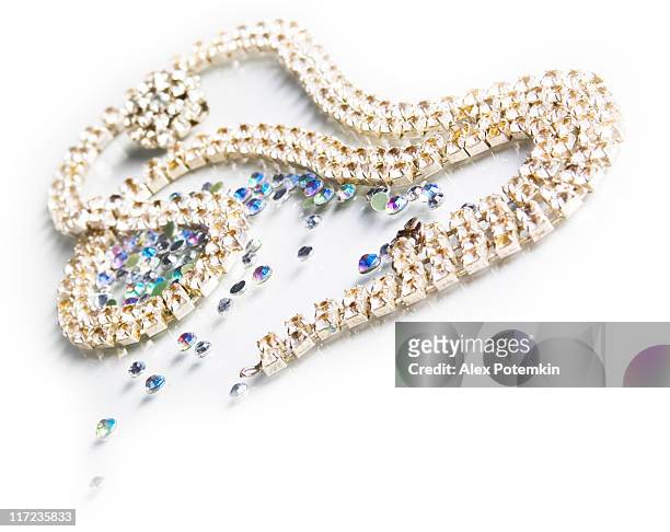 jewellery - diamond necklace stock pictures, royalty-free photos & images