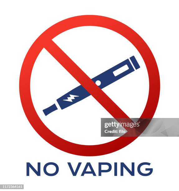 no vaping symbol - smoking sign stock illustrations