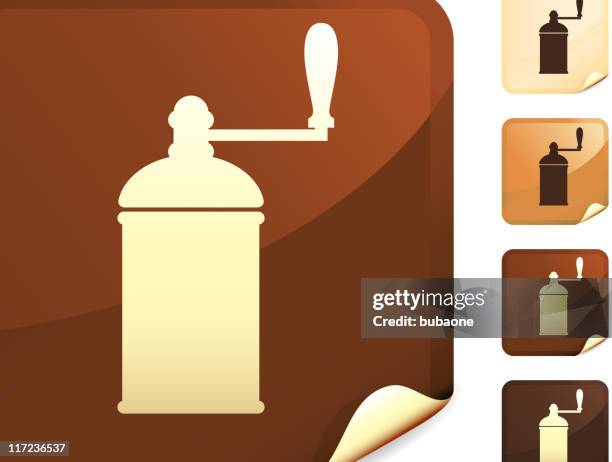 manual coffee grinder internet royalty free vector art - grinding machine stock illustrations