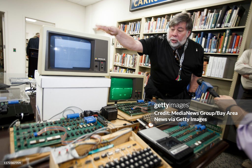 Steve Wozniak, co-founder of Apple, talks about Apple 1 computer on June 18, 2013 at History San Jose. (Dai Sugano/Bay Area News Group)