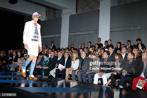 Sidney Toledano and guests attend the John Galliano Menswear Spring/Summer 2012 show as part of Paris Fashion Week on June 24, 2011 in Paris, France.