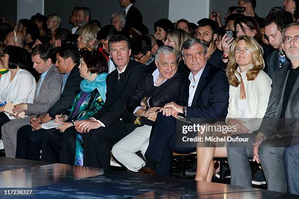 Sidney Toledano and guests attend the John Galliano Menswear Spring/Summer 2012 show as part of Paris Fashion Week on June 24, 2011 in Paris, France.