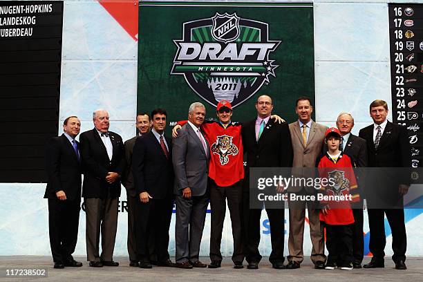 Assistant General Manager Mike Santos General Manager Dale Tallon of the Florida Panthers , third overall pick Jonathan Huberdeau by the Florida...