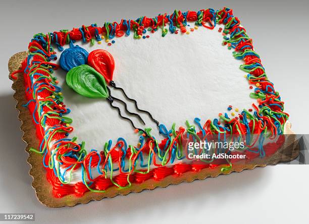 birthday cake on white - birthday cake above stock pictures, royalty-free photos & images