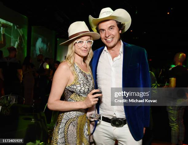 Christiana Wyly and Kimbal Musk attend the Los Angeles Premiere of "The Game Changers" Documentary at ArcLight Hollywood on September 04, 2019 in...