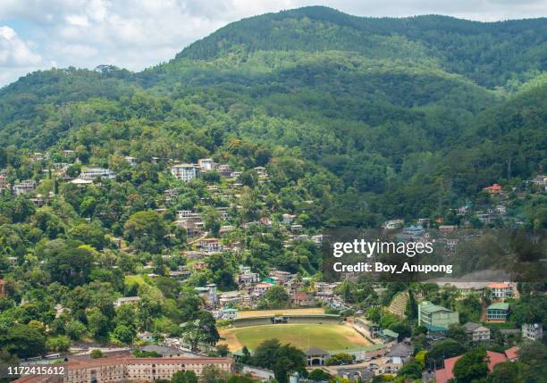 sceenry view of kandy city the last capital of the ancient kings' era of sri lanka. - sri lanka skyline stock pictures, royalty-free photos & images