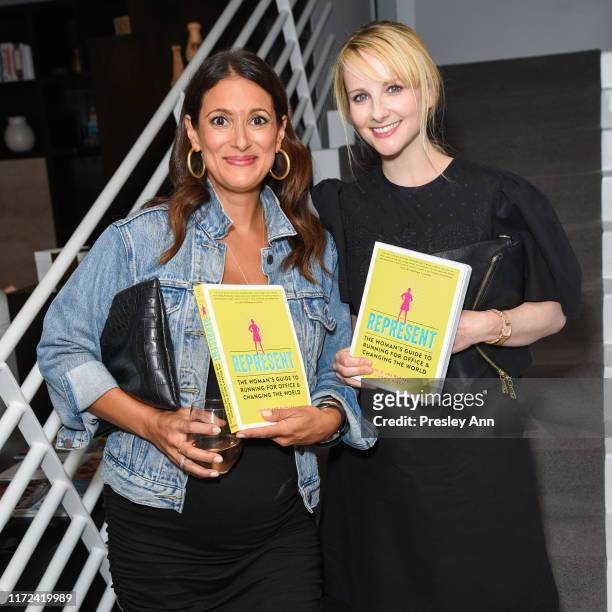 Guest and Melissa Rauch attend June Diane Raphael's new book release "Represent The Woman's Guide To Running For Office And Changing The World" at...