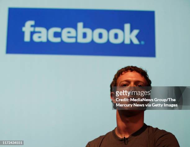 Mark Zuckerberg, CEO of Facebook, which he founded in 2004, answers quesitons during a press conference. Microsoft announced more collaboration with...