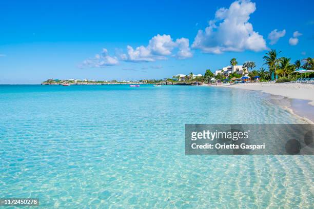 turks and caicos, providenciales - sapodilla bay - providenciales stock pictures, royalty-free photos & images