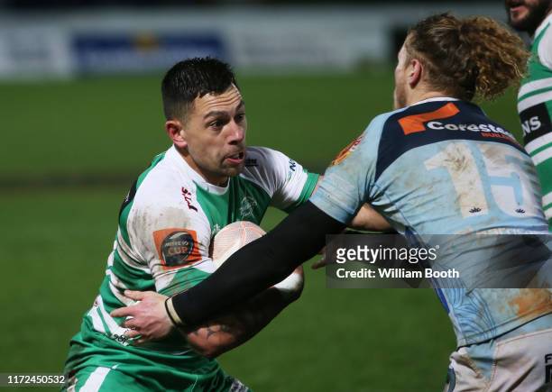 Rob Thompson of Manawatu during the round 5 Mitre 10 Cup match between Manawatu and Northland at Central Energy Trust Arena on September 05, 2019 in...