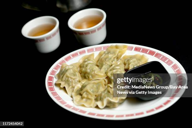 Ying Yang dumplings are photographed at Qi Dumpling Lounge in Oakland, Calif., on Tuesday, May 23, 2017.