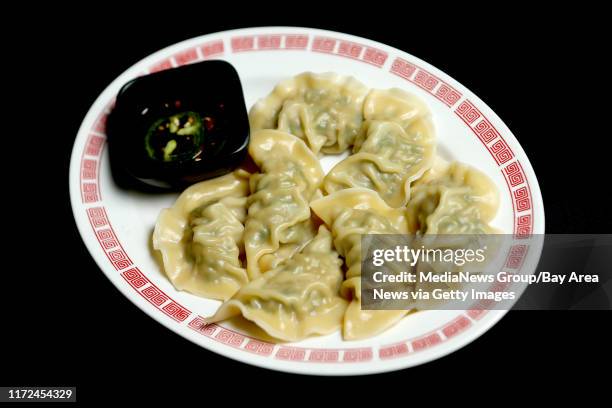 Ying Yang dumplings are photographed at Qi Dumpling Lounge in Oakland, Calif., on Tuesday, May 23, 2017.