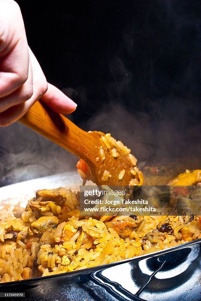 Making Paella