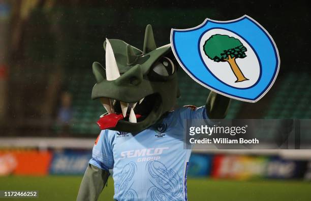 The Northland Taniwha mascot during the round 5 Mitre 10 Cup match between Manawatu and Northland at Central Energy Trust Arena on September 05, 2019...