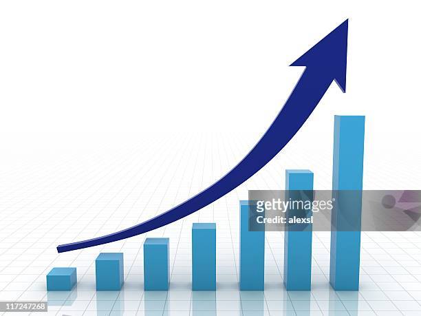 growth chart - three dimensional arrow stock pictures, royalty-free photos & images