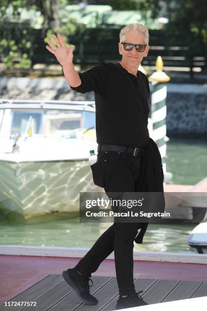 David Cronenberg is seen arriving at the 76th Venice Film Festival on September 05, 2019 in Venice, Italy.