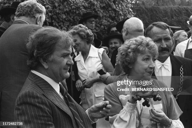 French comedian Pierre Mondy , born Pierre Cuq February 10, 1925 in Neuilly, tasted grape in the company of actress Colette Brosset on October 4,...