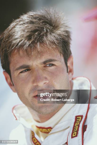 Portrait of Christian Fittipaldi of Brazil, driver of the Newman/Haas Racing Lola B2K/00 Ford-Cosworth XF during practice for the Championship Auto...