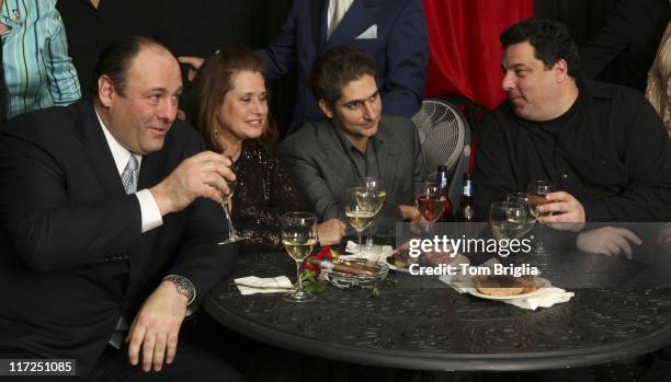 James Gandolfini, Lorraine Bracco, Michael Imperioli and Steve Schirripa