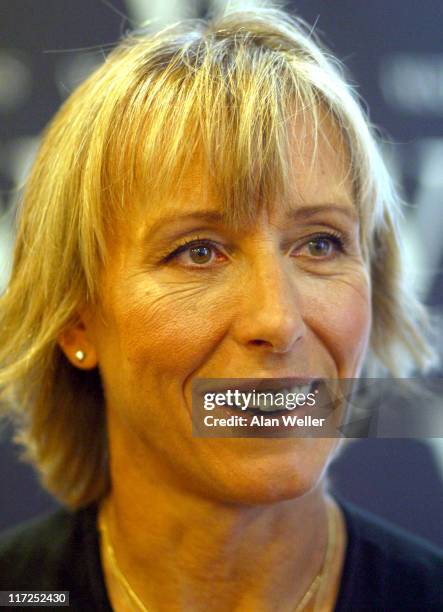 Martina Navratilova during Martina Navratilova Signs Copies of her New Book Shape Your Self at Waterstones - July 11, 2006 at Leadenhall Market in...