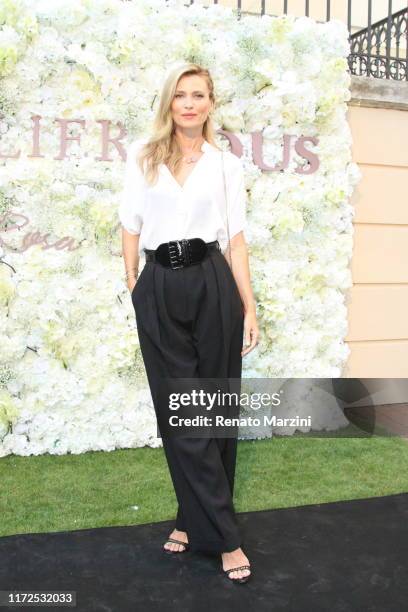 Daniela Pestova attends the "Tous Atelier" Party on September 4, 2019 in Prague, Czech Republic.