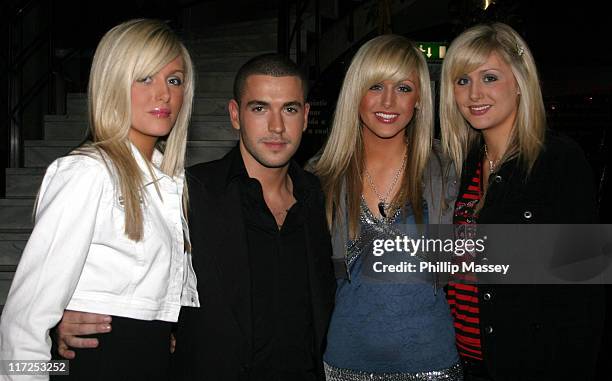 Shayne Ward with the Crimmins Triplets during Shayne Ward, Louis Walsh and Former Boyzone Member Mikey Graham at the Late Late Show - Dublin, Ireland...