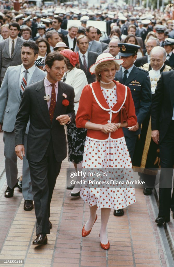 Charles and Diana In Melbourne