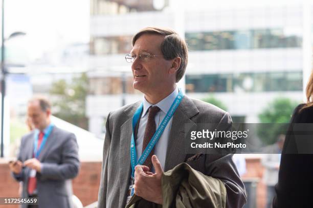 Dominic Grieve QC, MP for Beaconsfield, at the Conservative Party Conference at the Manchester Central Convention Complex, Manchester on Monday 30...