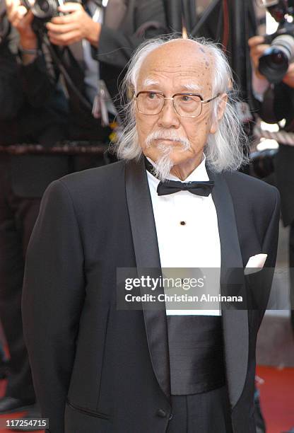 Seijun Suzuki during 2005 Cannes Film Festival - The Three Burials of Melquiades Estrada Premiere in Cannes, France.